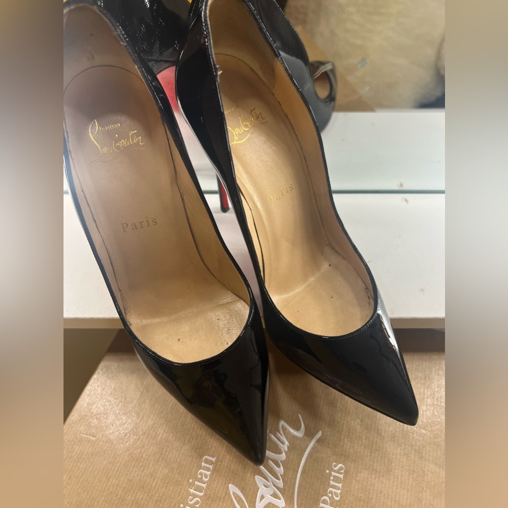 Christian Louboutin 120 black Pigalle heels